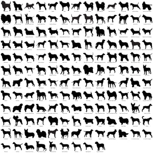 Dog Silhouette Custom Engraved Tumbler - Over 450 Breeds!