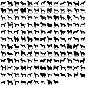Dog Silhouette Custom Engraved Tumbler - Over 450 Breeds!