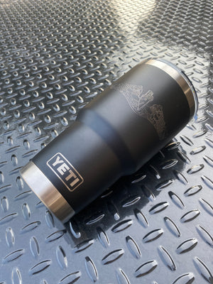 US Navy Submarine Warfare Insignia Tumbler.