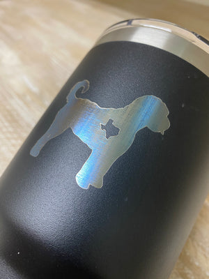 Engraved 30oz Tumbler - Doodles <3 Texas.