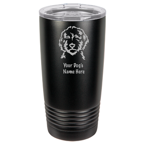 Custom Engraved Doodle Tumbler with Name.