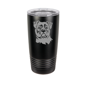 American Bulldog Custom Engraved Tumbler