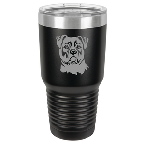 American Bulldog Custom Engraved Tumbler