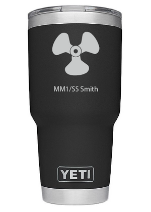 US Navy Rating Engraved Tumbler