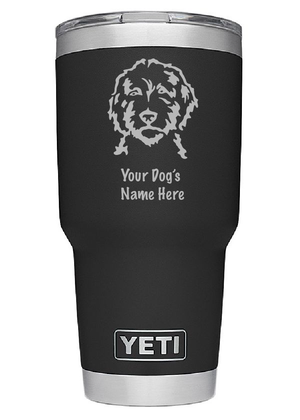 Custom Engraved Doodle Tumbler with Name.