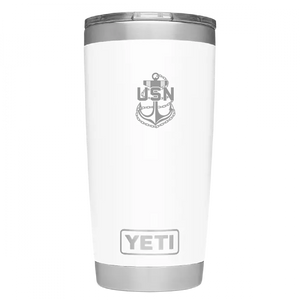 US Navy Chief Engraved Tumbler
