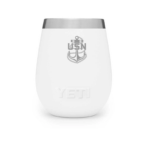 US Navy Chief Engraved Tumbler