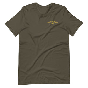 US Navy Submarine Insignia T-Shirt (Small - Gold)