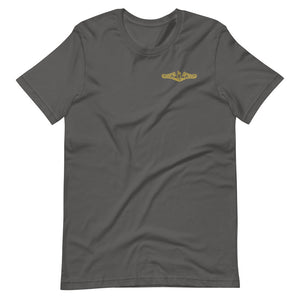 US Navy Submarine Insignia T-Shirt (Small - Gold)