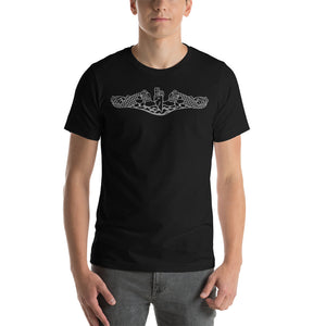 US Navy Submarine Insignia T-Shirt (Silver)