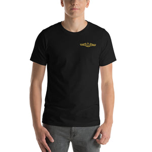 US Navy Submarine Insignia T-Shirt (Small - Gold)