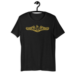 US Navy Submarine Insignia T-Shirt (Gold)