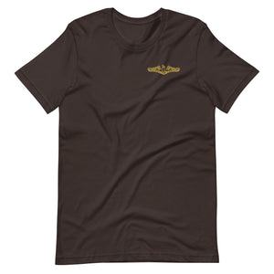 US Navy Submarine Insignia T-Shirt (Small - Gold)