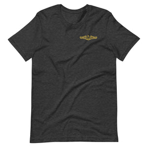 US Navy Submarine Insignia T-Shirt (Small - Gold)
