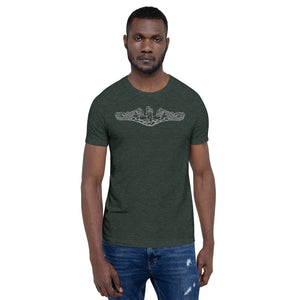 US Navy Submarine Insignia T-Shirt (Silver)