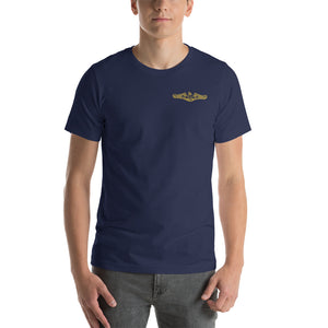 US Navy Submarine Insignia T-Shirt (Small - Gold)