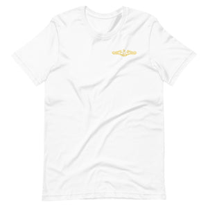 US Navy Submarine Insignia T-Shirt (Small - Gold)