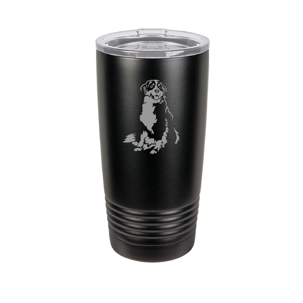 Load image into Gallery viewer, Custom Engraved Bernese Mountain Dog Tumbler.
