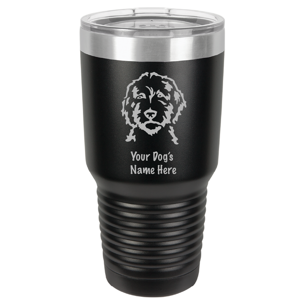 Load image into Gallery viewer, Custom Engraved Doodle Tumbler with Name.
