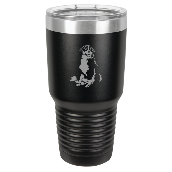 Load image into Gallery viewer, Custom Engraved Bernese Mountain Dog Tumbler.
