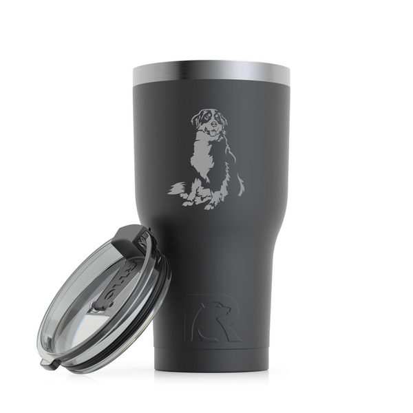 Load image into Gallery viewer, Custom Engraved Bernese Mountain Dog Tumbler.
