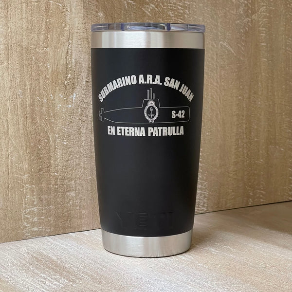Load image into Gallery viewer, ARA San Juan &quot;En Eterna Patrulla&quot; Engraved Tumbler
