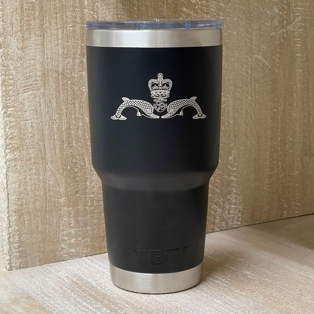 UK Royal Navy Submarine Engraved Tumbler