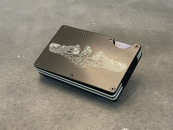 Load image into Gallery viewer, US Submarine Warfare Insignia Metal Wallet
