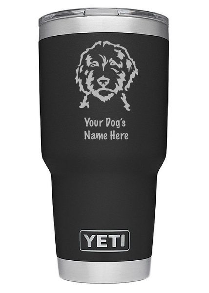 Load image into Gallery viewer, Custom Engraved Doodle Tumbler with Name.
