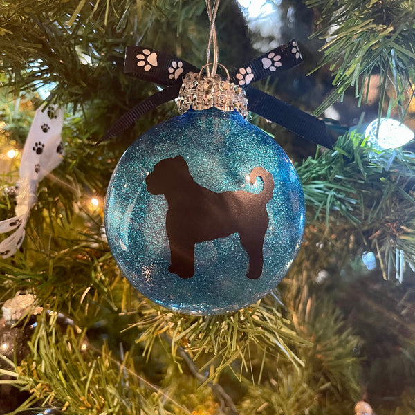 Load image into Gallery viewer, Custom Dog Holiday Ornament.
