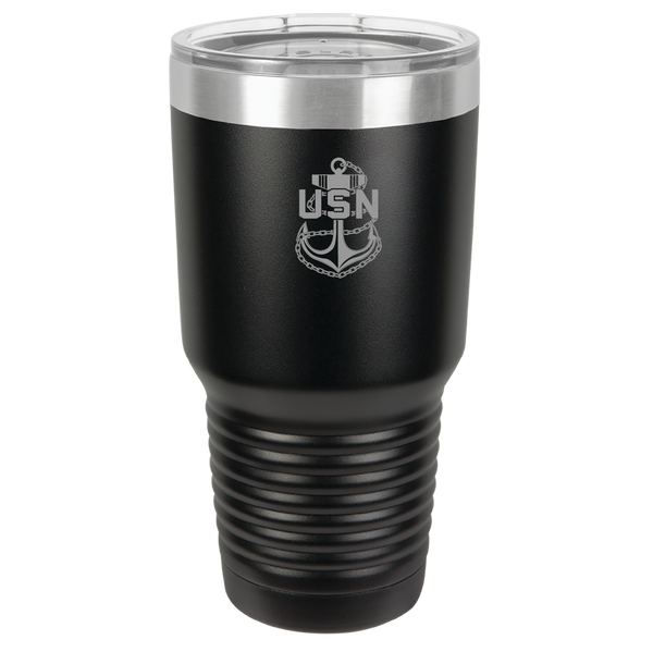 Load image into Gallery viewer, US Navy Chief Engraved Tumbler
