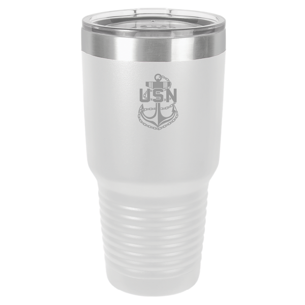 Load image into Gallery viewer, US Navy Chief Engraved Tumbler
