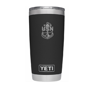 US Navy Chief Engraved Tumbler