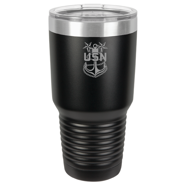 Load image into Gallery viewer, US Navy Master Chief Engraved Tumbler
