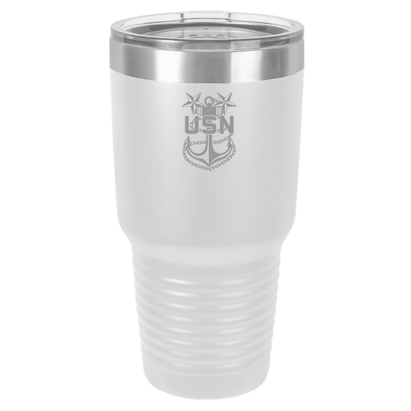 Load image into Gallery viewer, US Navy Master Chief Engraved Tumbler
