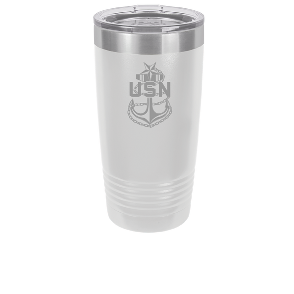 Load image into Gallery viewer, US Navy Senior Chief Engraved Tumbler
