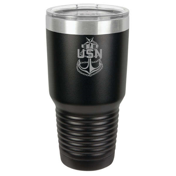 Load image into Gallery viewer, US Navy Senior Chief Engraved Tumbler
