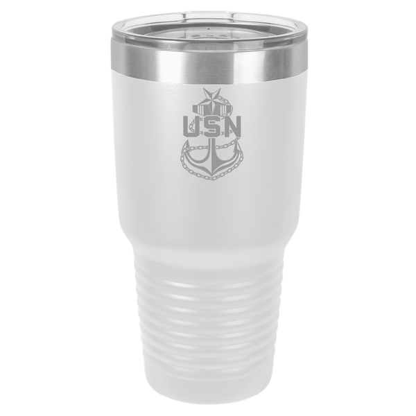 Load image into Gallery viewer, US Navy Senior Chief Engraved Tumbler
