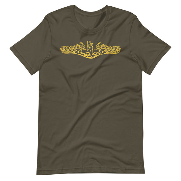 Load image into Gallery viewer, US Navy Submarine Insignia T-Shirt (Gold)
