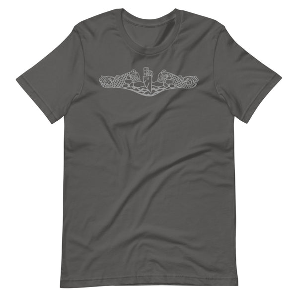 Load image into Gallery viewer, US Navy Submarine Insignia T-Shirt (Silver)
