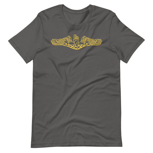 Load image into Gallery viewer, US Navy Submarine Insignia T-Shirt (Gold)
