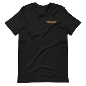 US Navy Submarine Insignia T-Shirt (Small - Gold)