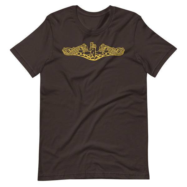 Load image into Gallery viewer, US Navy Submarine Insignia T-Shirt (Gold)
