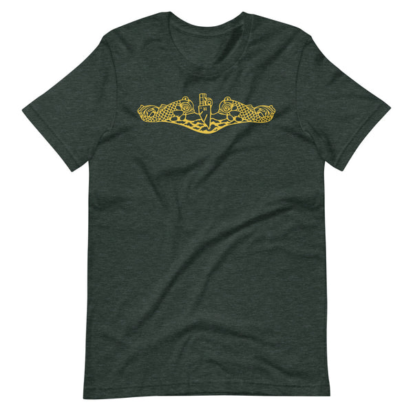Load image into Gallery viewer, US Navy Submarine Insignia T-Shirt (Gold)
