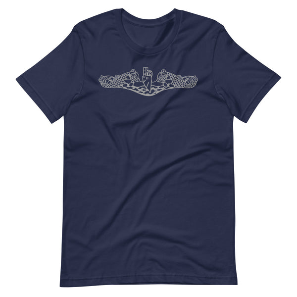 Load image into Gallery viewer, US Navy Submarine Insignia T-Shirt (Silver)
