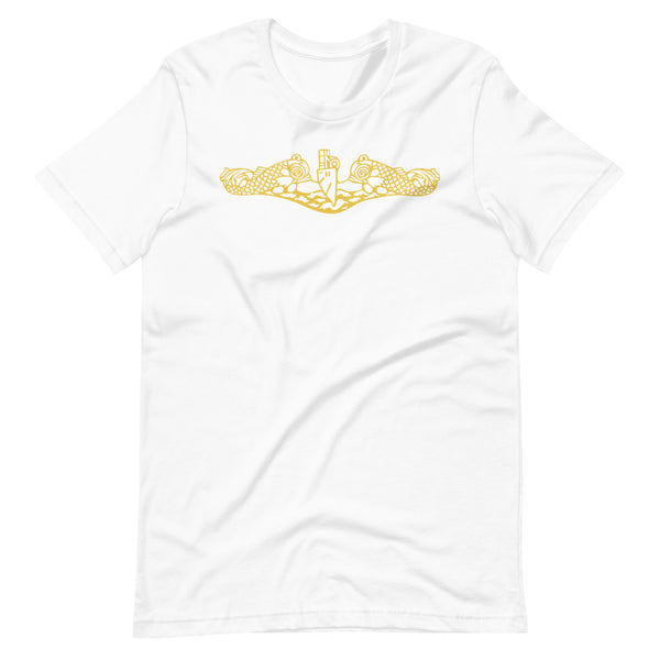 Load image into Gallery viewer, US Navy Submarine Insignia T-Shirt (Gold)
